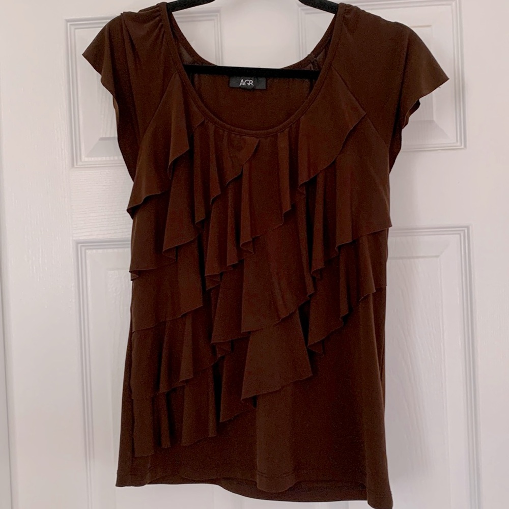 Short Sleeve Top with Ruffles